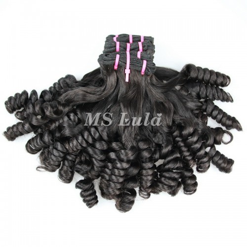 Double Drawn Flower Curly Virgin Human Hair Bundles With 4x4 Lace Closure | Human Hair Wig | Lace Front